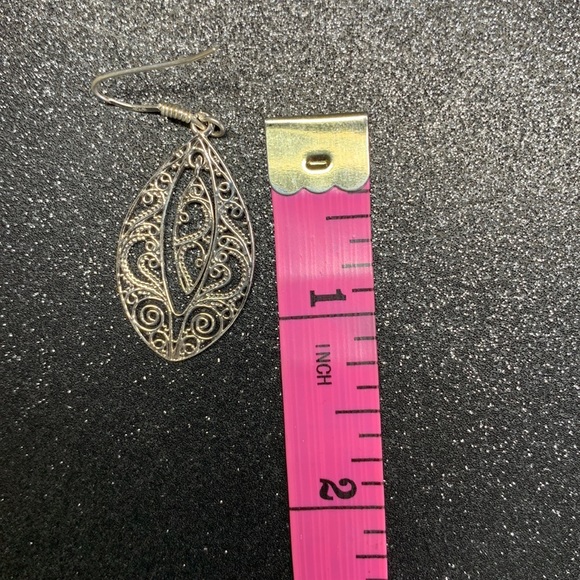 Brand New Sterling Silver Filigree Drop Earrings - Picture 6 of 7